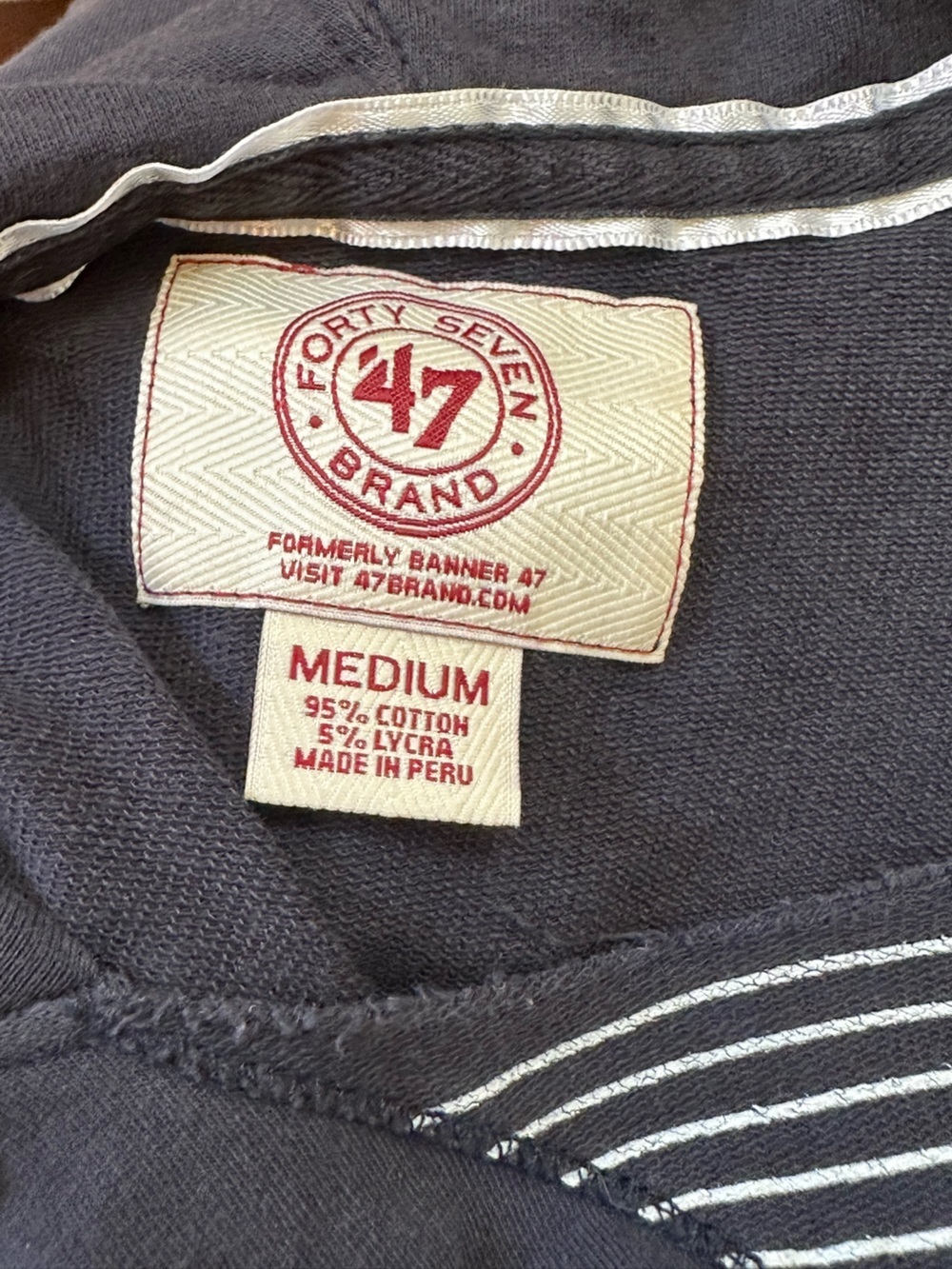‘47 Brand Detroit Tigers Women’s Hoodie Medium Navy MLB Baseball - Picture 3 of 6